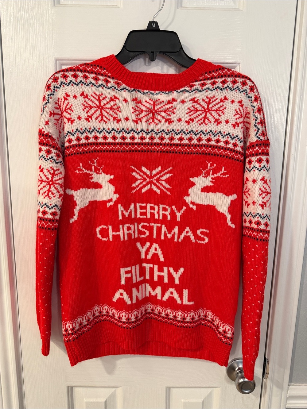 'Merry Christmas Ya Filthy Animal' Holiday Sweater